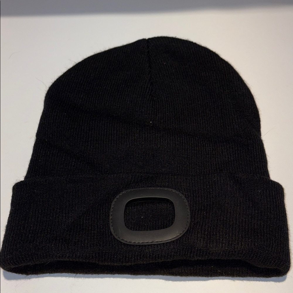 Night Scout Black Knit LED Beanie